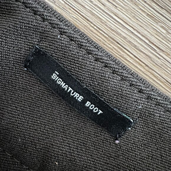 Talbots Signature Boot Olive Green work Pants slack trousers career office 8 - Picture 9 of 10